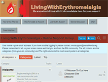 Tablet Screenshot of livingwitherythromelalgia.org